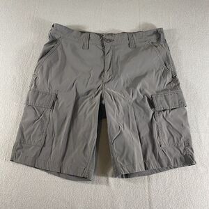 Eddie Bauer Shorts Mens 36 Gray‎ Travex Cargo Stretch Mid Rise Outdoor